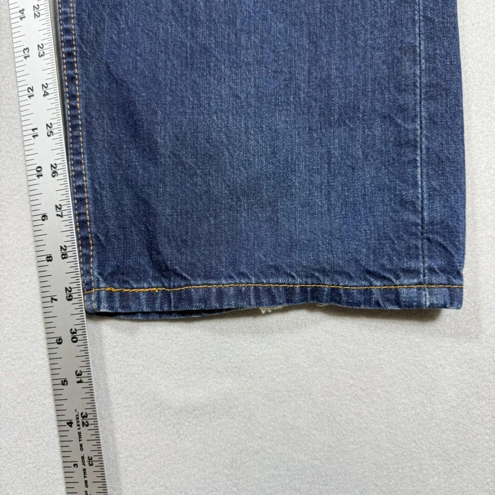 Levis 505‎ Regular Fit Jeans Mens 40x30 Dark Wash Straight Leg Blue Denim Pants